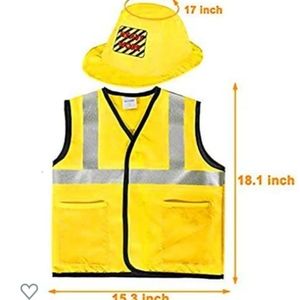 Yellow Construction Worker costume for Boys